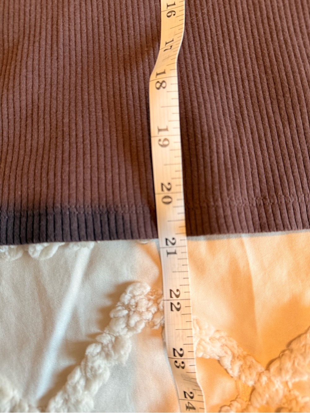 American Eagle Ribbed Crew Neck Tee Brown Small - Picture 5 of 5